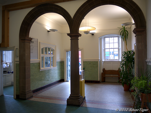 The entrance area to the Pearce Institute